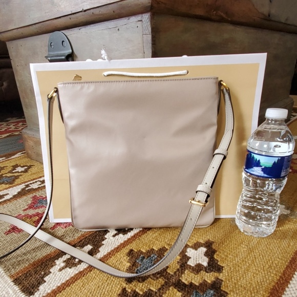 Michael Kors Connie Nylon Crossbody Bag Cement - Picture 2 of 8